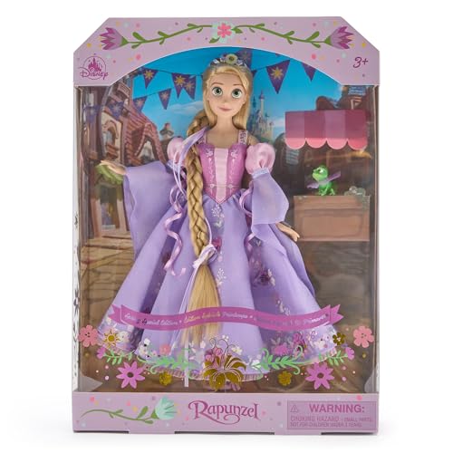 Disney Store Official Special Edition Rapunzel Doll Spring 2026 - Includes 11" Doll in a Floral Detailed Dress & Pascal Figurine- Comes in a Commemorative Box for Fans of Disney Princess Toys & Dolls