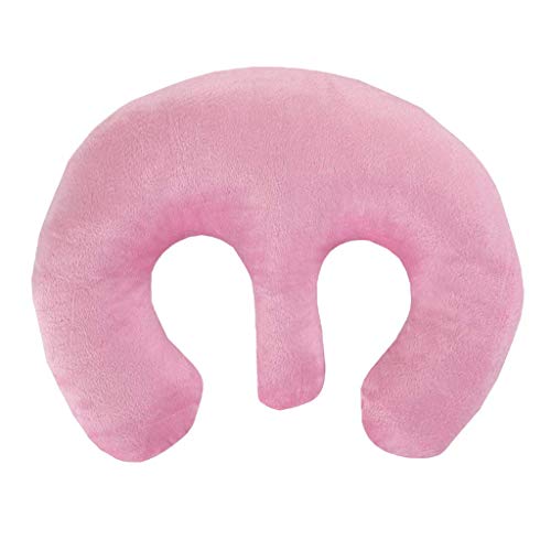 Beauty Salon Breast Pillow Feminine Bolster Breast Pillow for Massage Table, Massage Face Cradle Rest Pillow for SPA Salon, Soft Cotton Fabric - Pink