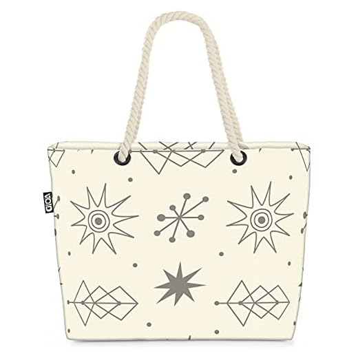 VOID 70-tals design soffa tapet mönster strandväska shopper 58 x 38 x 16 cm 23 l XXL shoppingväska väska väska resväska strandväska
