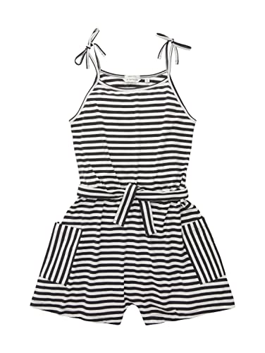 TOM TAILOR Mädchen 1036425 Kinder Jumpsuit mit Streifen, 31697-Offwhite...