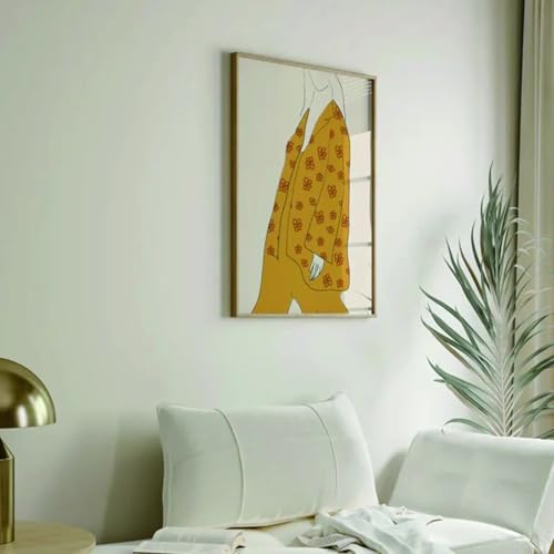 Décoration murale jaune pour illuminer une pièce sombre
