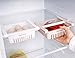 HapiLeap Frigoríficos Organizadores de Cajones - Caja de Almacenamiento del Refrigerador Mantenga el Refrigerador Ordenado Estante Soporte Contenedor de Alimentos Cestas (2 Pack)