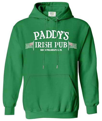 Arvilhill Men's St Patrick's Hoodie Shamrock Irish Hooded Sweatshirt with Kangaroo Pocket (S-3XL)