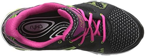 Ryka Women's Vida RZX Cross-Training Shoe, Black/Ryka Pink/Lime Blaze, 5.5 M US | Image 4