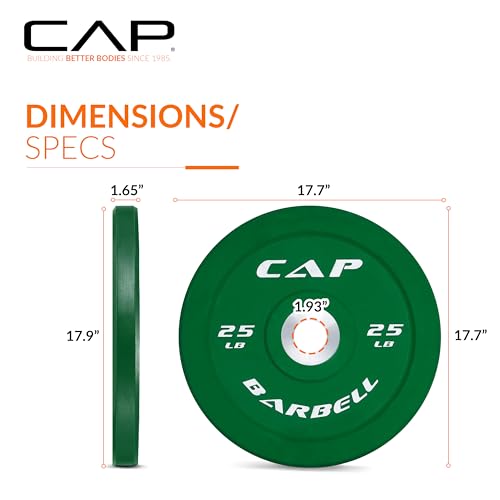 Image of CAP Barbell Rubber Olympic Bumper Plate | Multiple Options /Colors