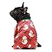 Fitwarm Christmas Snowman Dog Pajamas Pet Clothes Cat Onesie Jumpsuits Lightweight Velvet Red Medium