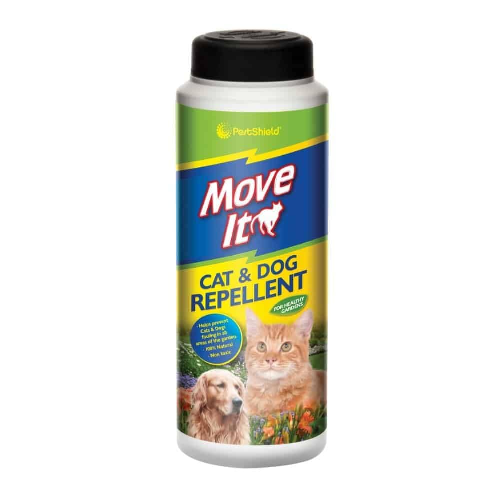 PRICE BEATER Cat & Dog Move-it Powder Repellent, Indoor & Outdoor Pet Deterrent for Clean Gardens, Lawns & Driveways, Pleasant Smell, Safe Pest Control, Prevents Fouling & Marking (Pack of 1)