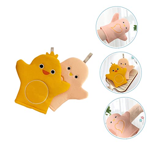 FOMIYES 2 Pçs Toalha De Banho Infantil Esponja De Banho Luvas De Limpeza Esfregão Esponjas De Banho