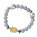 Produktbild J.Memi's Damen Armband Natürliches Jade Perlen Mit Natürlicher Bernstein Pi Yao/Pi Xiu Anhänger Klassisch Wohlhabende Schmuck Geburtstag Jubiläum Geschenk,Lila