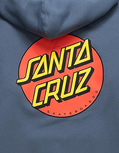 SANTA CRUZ Classic Dot P/O Hooded Heavyweight Sweatshirt Storm Blue XL Mens2