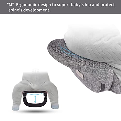 Miniatura 8 de Bebamour Hipseat Cochecito De 0 A 36 Meses, Ligero, Ajustable, Banco De Cintura, Bebé Recién Nacido Tres En Uno Al Asiento Del Bebé New Black