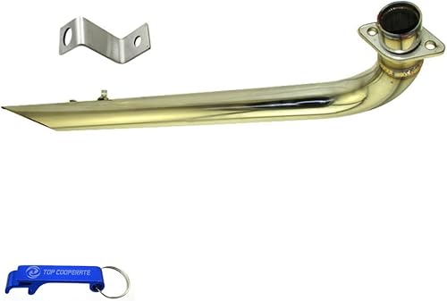 Miniatura 1 de TC-Motor Silenciador de escape de tubo de acero inoxidable para bicicleta Monkey también se adapta a 50cc o 70cc TrikeQuad CT110'S