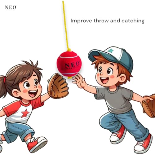 Image of Heavy Tennis Red Hanging Ball|| Cricket Batting Drills and Knocking|| 80-120 Grams|| Pack of 1