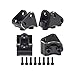 SCX10 II Brass Link Mount 4pcs 38g Black SCX10 II Link Mount Counter Weight for 1/10 RC Crawler Car AR44 Axle 90046 90047 SCX10 II Upgrades Accessories