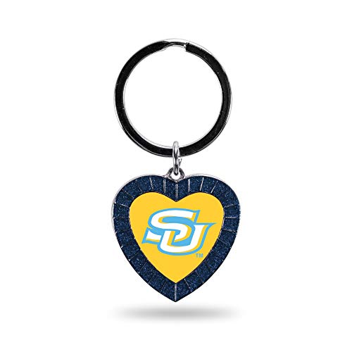 Rico Industries NCAA Southern University Jaguars NCAA Rhinestone Heart Colored