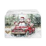 ZFRXIGN Snowman Toaster Cover - 4 Slice Kitchen Appliance Dust Cover for Christmas Toaster Oven - Tribal Navajo Home Decor Cute Pig Trunk