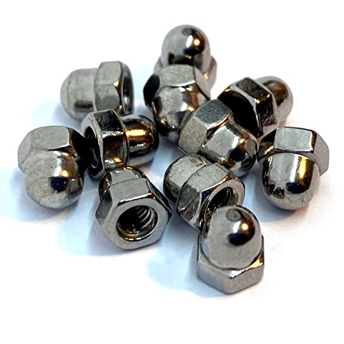 M4 Dome Nut DIN1587, A4 (316) Stainless Steel (Pack of 10), M4(A4), Pk10 - Image 2