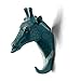 HERNGEE Giraffe Head Single Wall Hook/Hanger Animal Shaped Coat Hat Hook Heavy Duty, Rustic Decorative Gift, Rustic Bronze Color