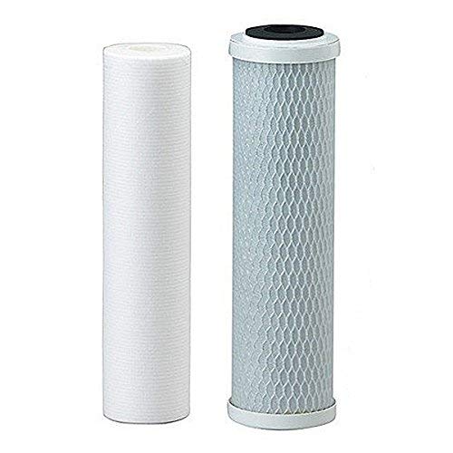 Exclusive Discount 80% Offer AQUATICLIFE 20" x 4.5" Sediment and Carbon Block Filters Big Blue 2-Stage Whole House Water Filter Replacement Cartridge Pack, 5-Micron