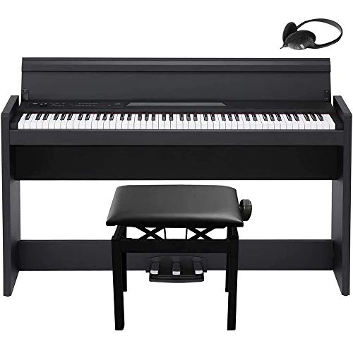 【椅子別売り】KORG コルグ LP-380 電子ピアノ　黒 Amazon | KORG 電子ピアノ LP-380-BK U 88鍵 ブラック 高低自在椅子