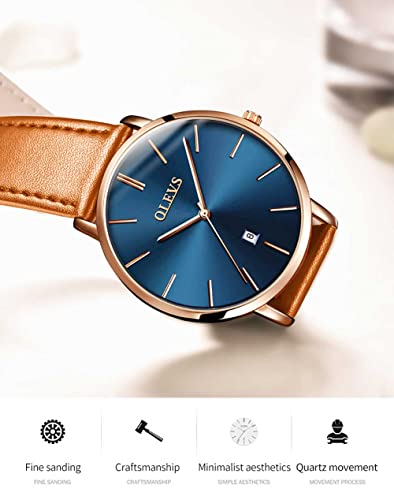 Image of OLEVS Men's Watches Analog Quartz Chronograph Dress Watch Multifunctional Stainsteel Steel Waterproof Classic Original Watch for Man