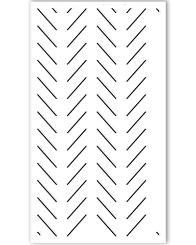 STENCILIT® Herringbone Simple Wall Stencil - XL Stencil 22x40 in,