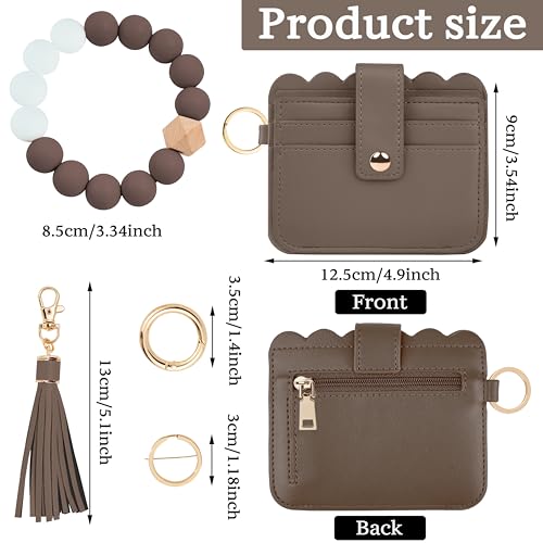 Image of Wristlet Wallet for Women with Keychain - RFID Card Holder Small Wallet Wristlet with Key Ring