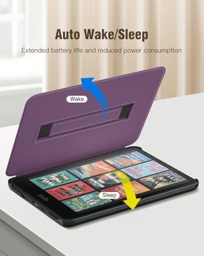 MoKo Case for 7" Ebook Reader(12th Gen 2024), Lychee Deep Purple - 5