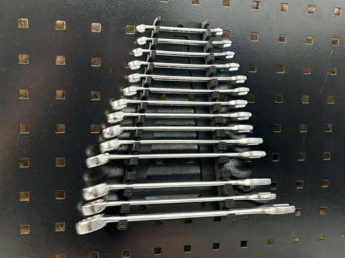 Maulschlüssel und Ringschlüssel Lochwand für Güde - Gedore - ADB - Kraftwerk Lochwand Vierkantlochung 38 mm / 10 mm Lochwand Zubehör (15 Auflagen)