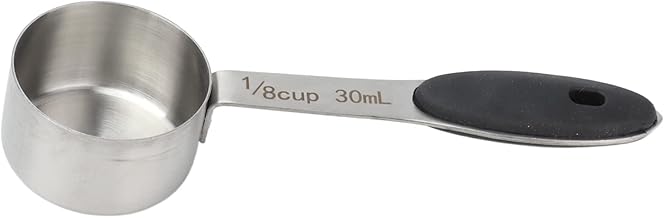 BIKING Stainless Steel Scoop Tablespoon,30ml Coffee Measuring Scoop 1/8 Cup Stainless Steel Tablespoon Large Capacity and Comfortable Hand Feeling for Kitchen