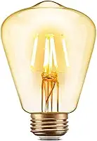 Lâmpada Filamento LED ST64 4W 2200K Elgin Bivolt Ambar Luz Amarela Quente - Vintage, Retrô, Decoração