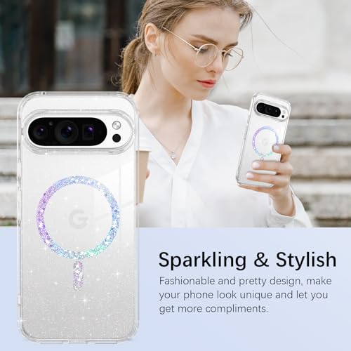 Coque pailletée Google Pixel 10 Pro XL pour femmes et filles - 5