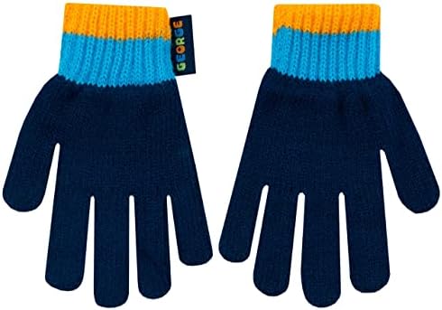 Peppa Pig Kids Winter Hat and Gloves Set George Pig Multicoloured One Size
