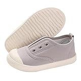 E-FAK Toddler Shoes Boys Girls Canvas Sneaker Slip-On Kids Shoes Light Weight Fashion Casual Running