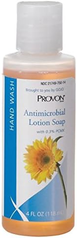 GOJO 4301-48 PROVON Antimicrobial Lotion Soap with 0.3% PCMX, Pump Bottle, 4 fl. oz. (Pack of 48)