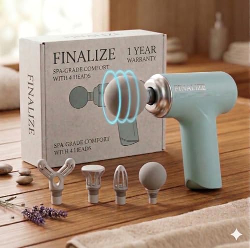 Image of Massage Machine for Body Pain - Mini Massage Gun for Deep Tissue, Muscle & Body Pain Relief - Handheld, Battery Powered Massager for Neck, Shoulder, Back, Foot- (Multi)