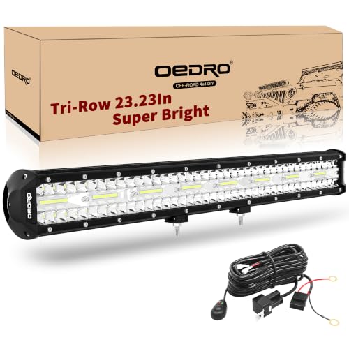 Image of OEDRO 22 Inch LED Light Bar Tri-Rows Spot Flood Combo w /Wiring Harness