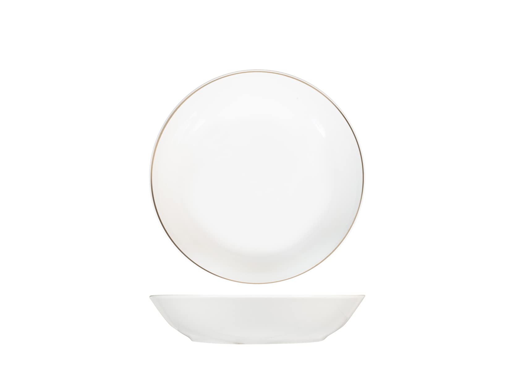 H&H Grenoble Vajilla 18 piezas porcelana coupe hilo oro