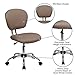 Flash Furniture Beverly Mid-Back Coffee Brown Mesh Padded Swivel Task Office Chair with Chrome Base