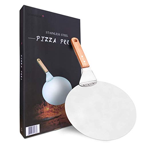 Lanmbox Pizza Peel 10-Inch Pizza Peelï¼ŒQuality Pizza Paddles for The Gourmet Pizza Maker