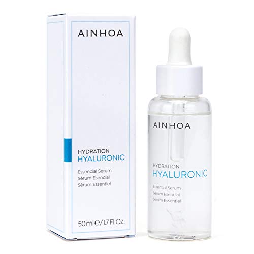 AINHOA Cosmetics - HYALURONIC Sérum Esencial 50 ml - Suero Facial Hidratante con Ácido Hialurónico para Mujer/Hombre - Día/Noche - Calidad Profesional Cover
