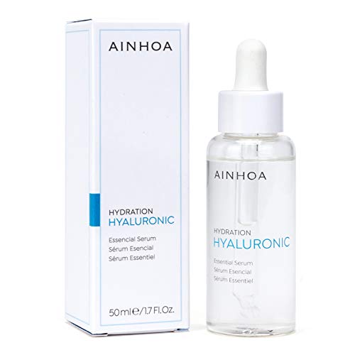 AINHOA Cosmetics - HYALURONIC Sérum Esencial 50 ml – Suero Facial Hidratante con Ácido Hialurónico para Mujer Hombre - Día Noche - Calidad Profesional