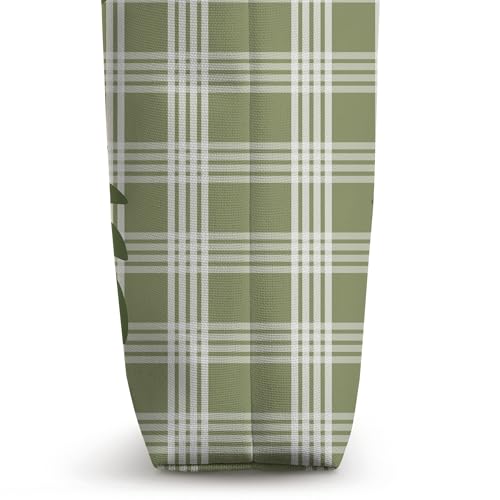 Bolso tipo tote con estampado hawaiano verde Palaka y 'Ulu miniatura 3