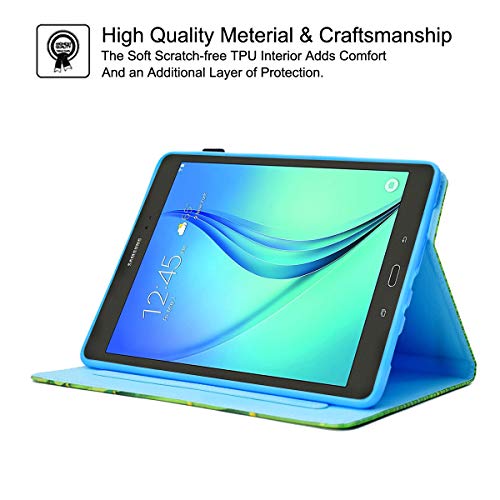 Galaxy Tab A 9.7 Case With Stylus Holder, Newshine Synthetic Leather Anti-Slip Stand Cover Auto Wake/Sleep For 2015 Samsung Galaxy Tab A 9.7 Inch Tablet (Sm-T550 P550) - Wintersweet #TOP4