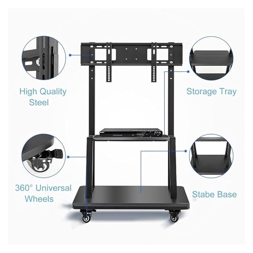 Soporte móvil para TV de 32-75 pulgadas con ruedas miniatura 3