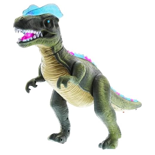 Mozlly Light Up RC Remote Control Realistic Large Toy Dinosaur T-Rex Dino Walking and Roaring. Tyrannosaurus Rex Robot That Move, Walk & Roar for Toddlers Boys Girls - Color May Very