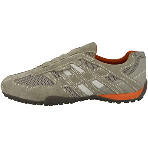 Geox Man UOMO SNAKE SNEAKERS BEIGE/DK ORANGE_42 EU