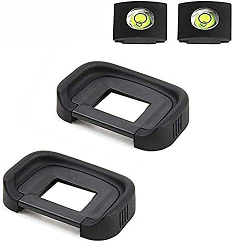 EB 80D Eyepiece Eyecup Viewfinder Eye Cup for Canon EOS 80D/70D/60D/50D/40D/20D/5D Mark II/5D Mark I/6D Mark II/6D Mark I Camera (2-Pack), ULBTER 5D2/6D2 viewfinder Eyecup with Hot Shoe Cover