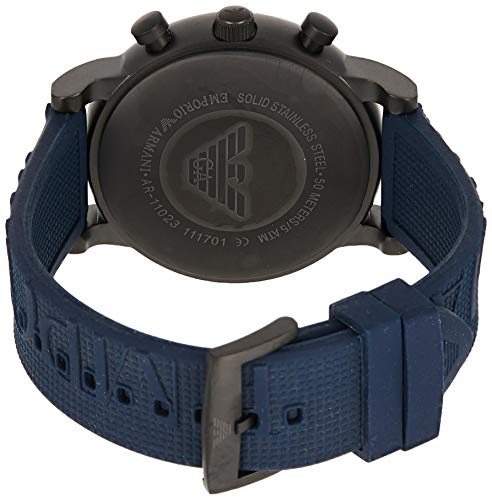 Emporio Armani Men's Ar11023 Luigi Analog Display Analog Quartz Blue Watch #TOP11