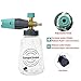 Sooprinse Foam Cannon, Adjustable Snow Foam Lance Transparent Body, Professional Car Foam Blaster with 1/4 Inch Quick Connector, 4000 PSI, 1L